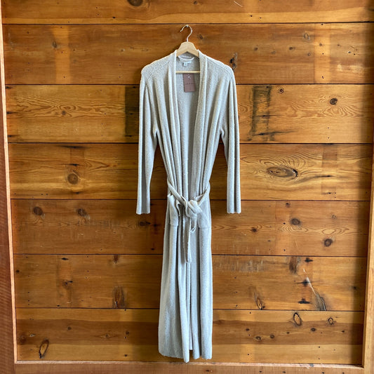 Barefoot Dreams Beige Open Front Belted Cozychic Light Plush Robe 4427SC