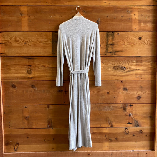 Barefoot Dreams Beige Open Front Belted Cozychic Light Plush Robe 4427SC
