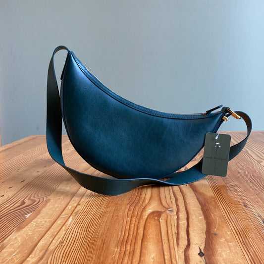 Madewell Luxury Forest Green Leather Essential Crossbody Sling Purse 0807OS
