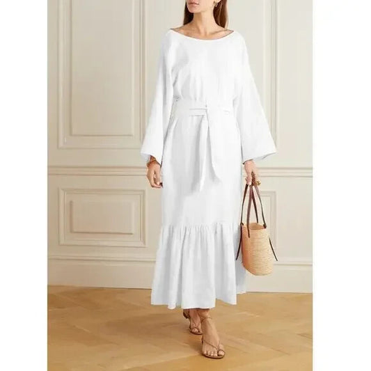 M - Mara Hoffman Swim NEW White Augusta Tie Waist Dress Cover Up 1118SM