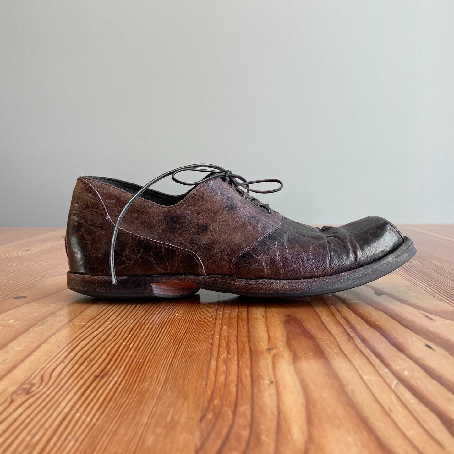 37.5 / 7.5 - Cydwoq Antique Dark Brown Leather Oxford Shoes 0613IM