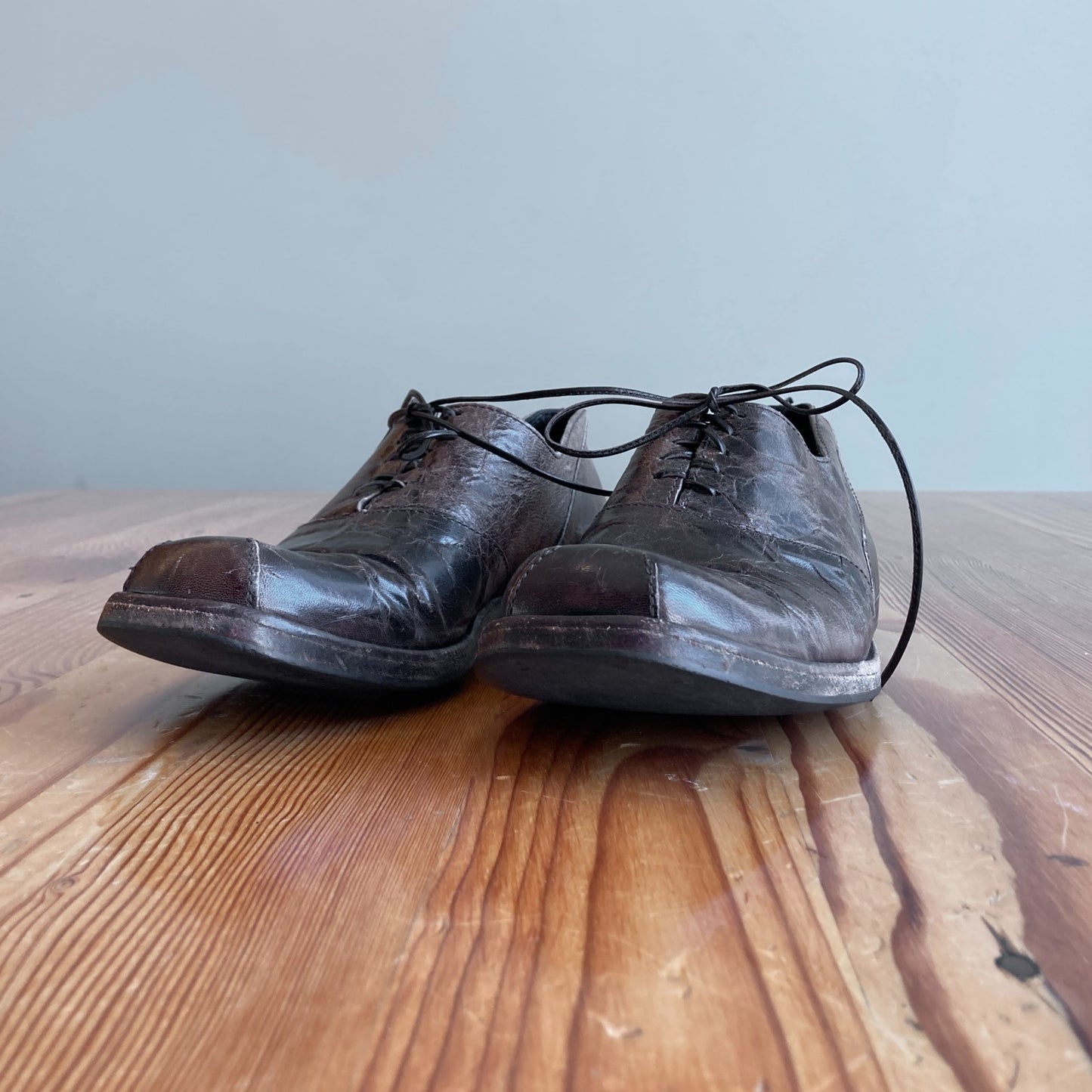 37.5 / 7.5 - Cydwoq Antique Dark Brown Leather Oxford Shoes 0613IM