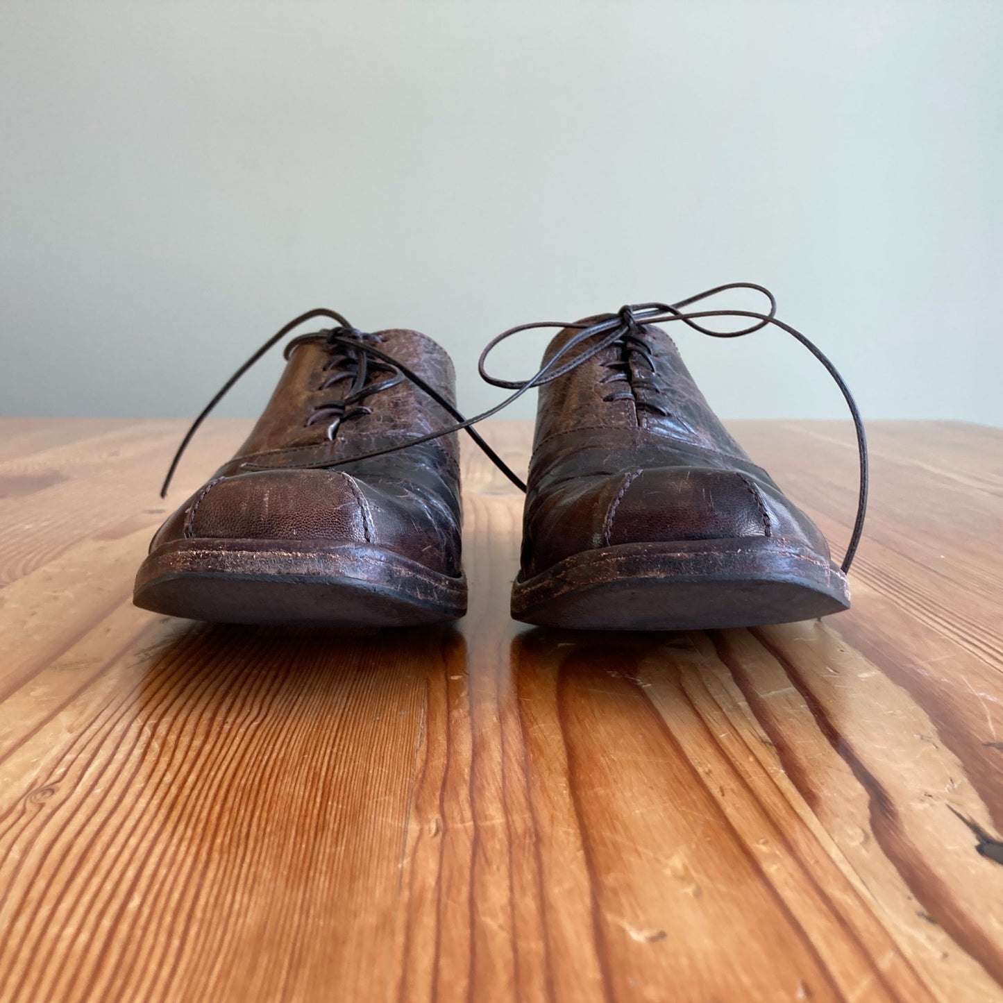 37.5 / 7.5 - Cydwoq Antique Dark Brown Leather Oxford Shoes 0613IM