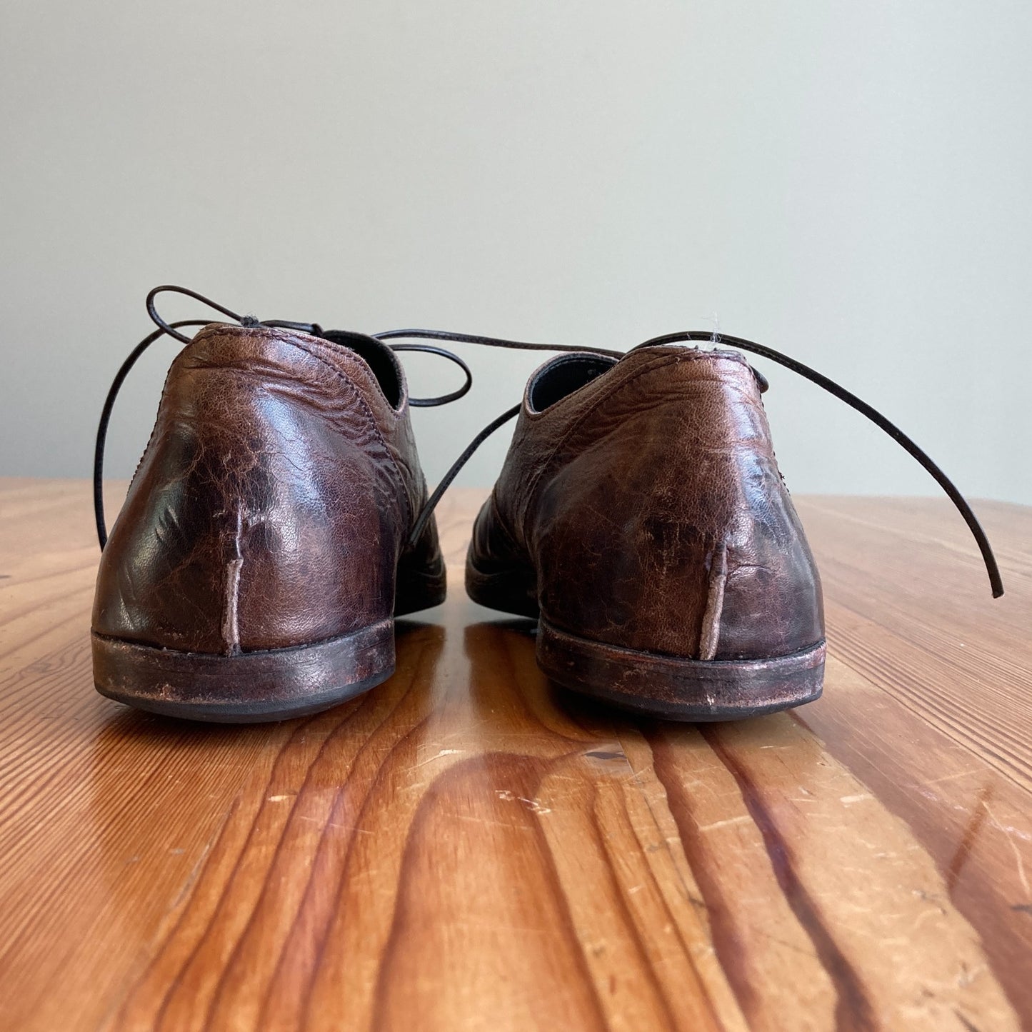 37.5 / 7.5 - Cydwoq Antique Dark Brown Leather Oxford Shoes 0613IM