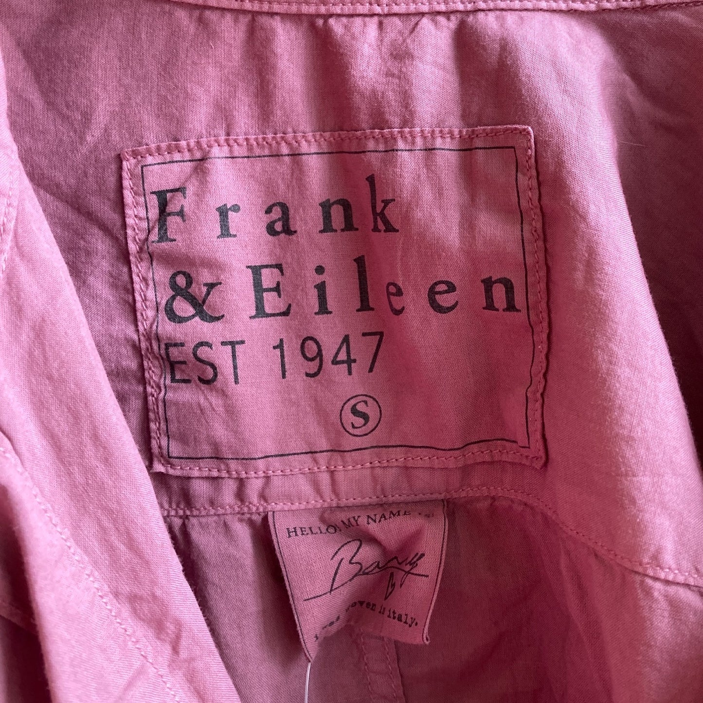 S - Frank & Eileen Mauve Long Sleeve Button Up Barry Shirt Top 0518KR