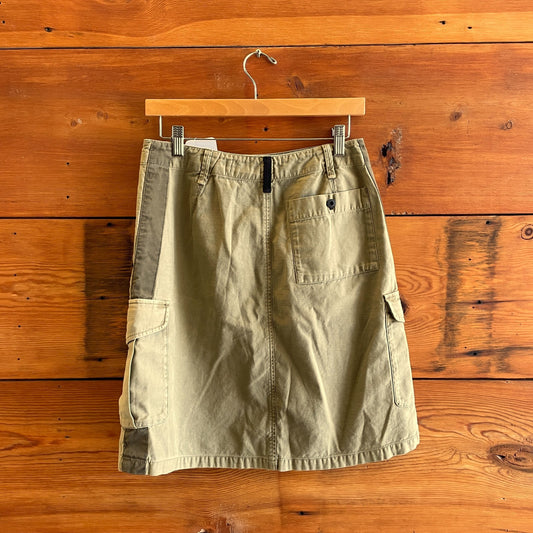 28 - Rag & Bone Olive Green y2K Cargo Pocket Knee Length Skirt 0504AK