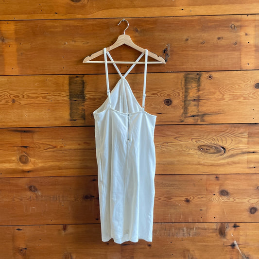 M - Daily Practice Anthropologie White NEW Halter Dress 0701JB