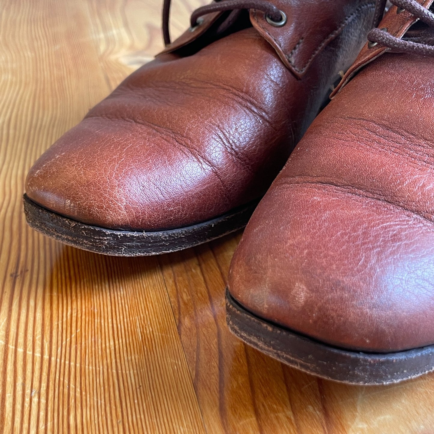 7 - Christy Dawn $358 Walnut Leather Lace Up The Dawn Victorian Boots 0714NF