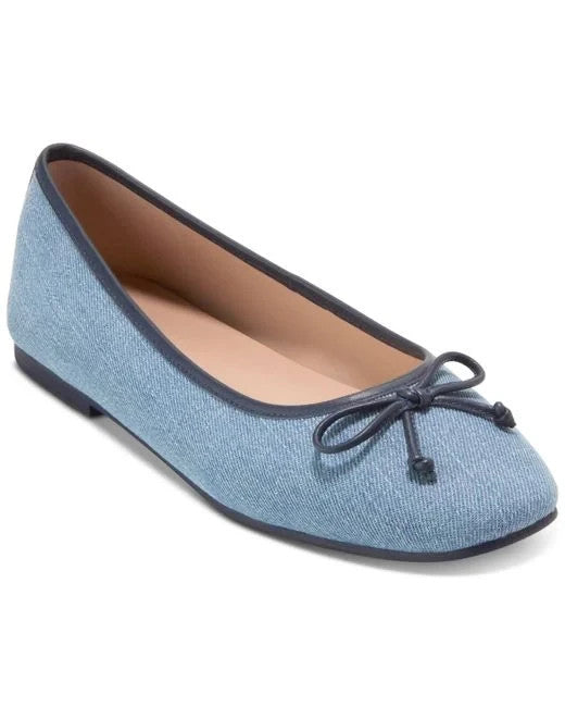 10 - Cole Haan $160 Denim Yara Soft Ballet Flats Shoes NEW w/ Box 0302EB