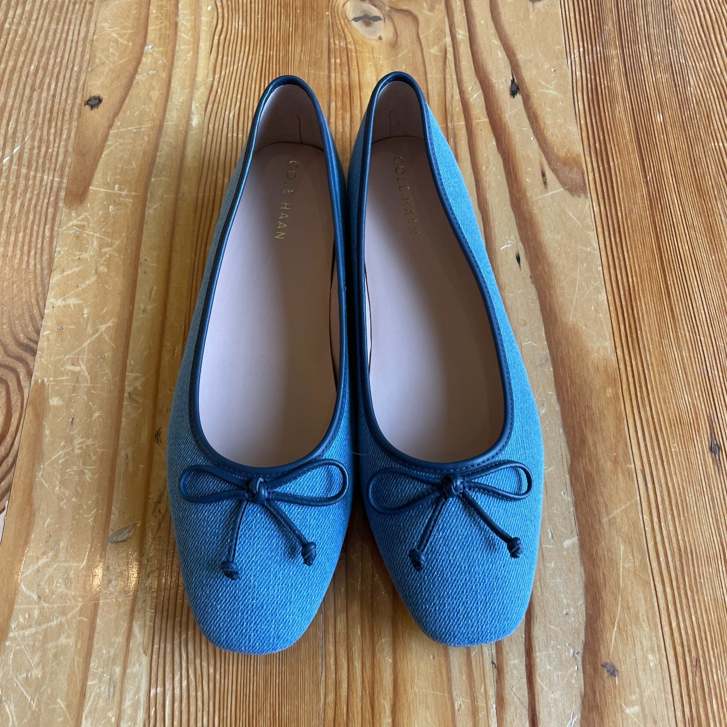 10 - Cole Haan $160 Denim Yara Soft Ballet Flats Shoes NEW w/ Box 0302EB