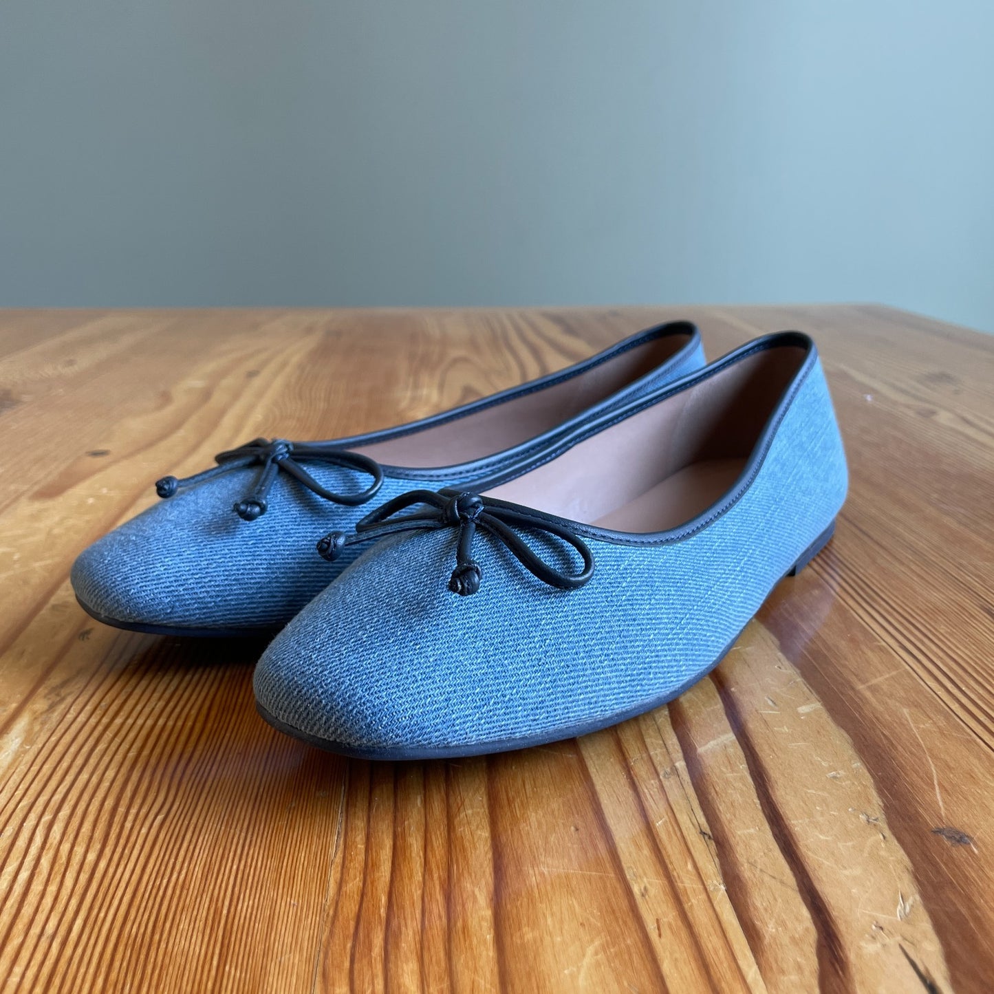 10 - Cole Haan $160 Denim Yara Soft Ballet Flats Shoes NEW w/ Box 0302EB