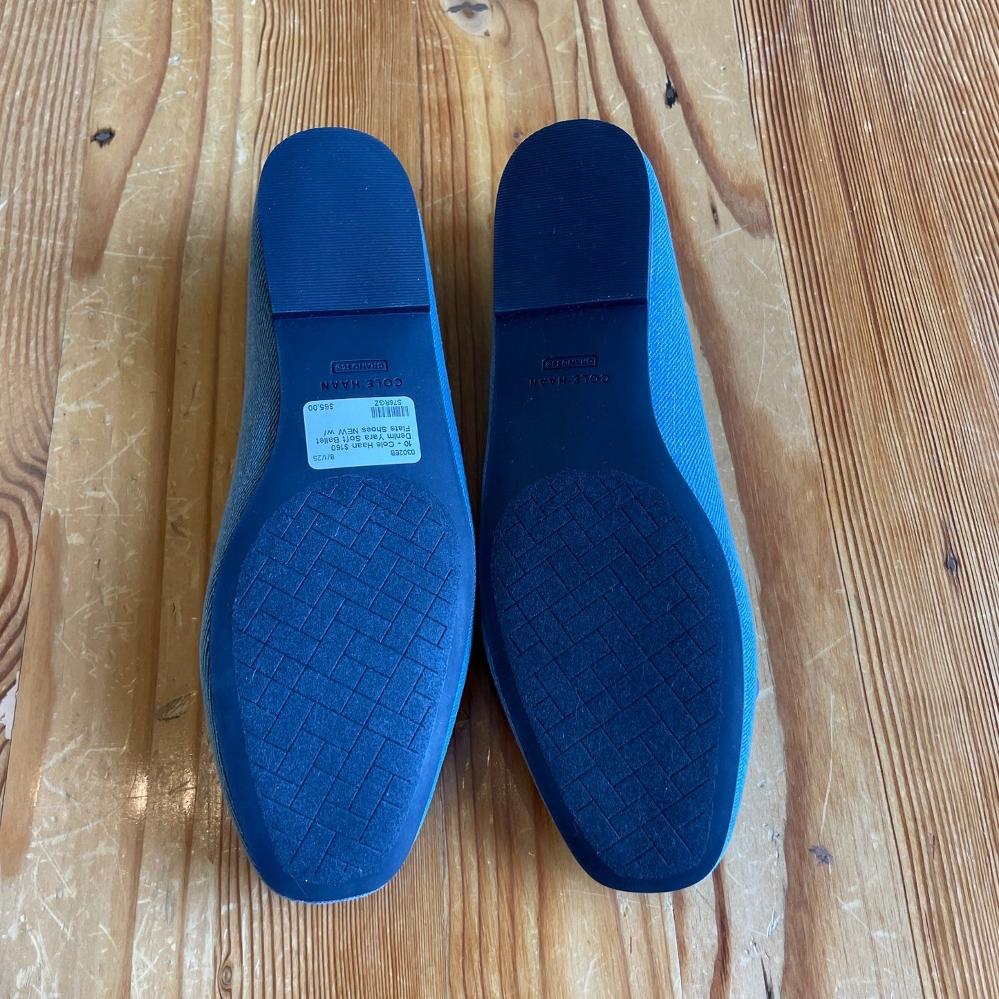 10 - Cole Haan $160 Denim Yara Soft Ballet Flats Shoes NEW w/ Box 0302EB