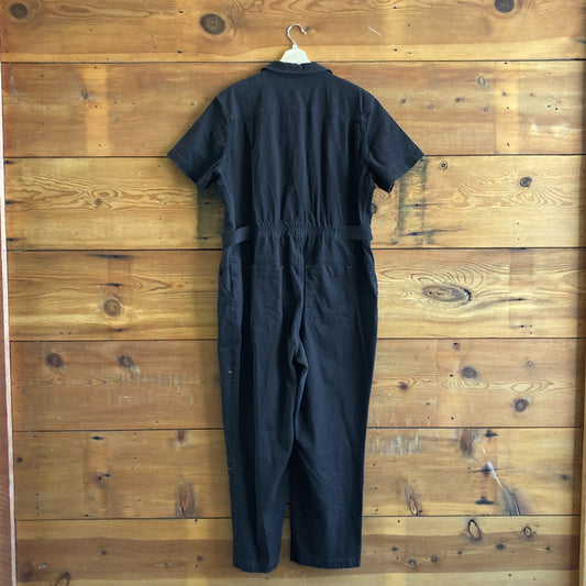 XXL - Wildfang Black Short Sleeve The Essential Coverall Jumpsuit 0728LC