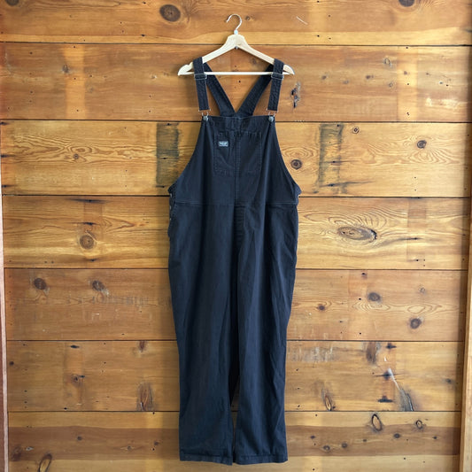 XXL - Wildfang Black Soft Brushed Cotton Essential Overalls Outfit 0728LC