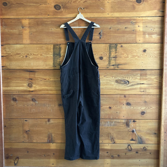 XXL - Wildfang Black Soft Brushed Cotton Essential Overalls Outfit 0728LC