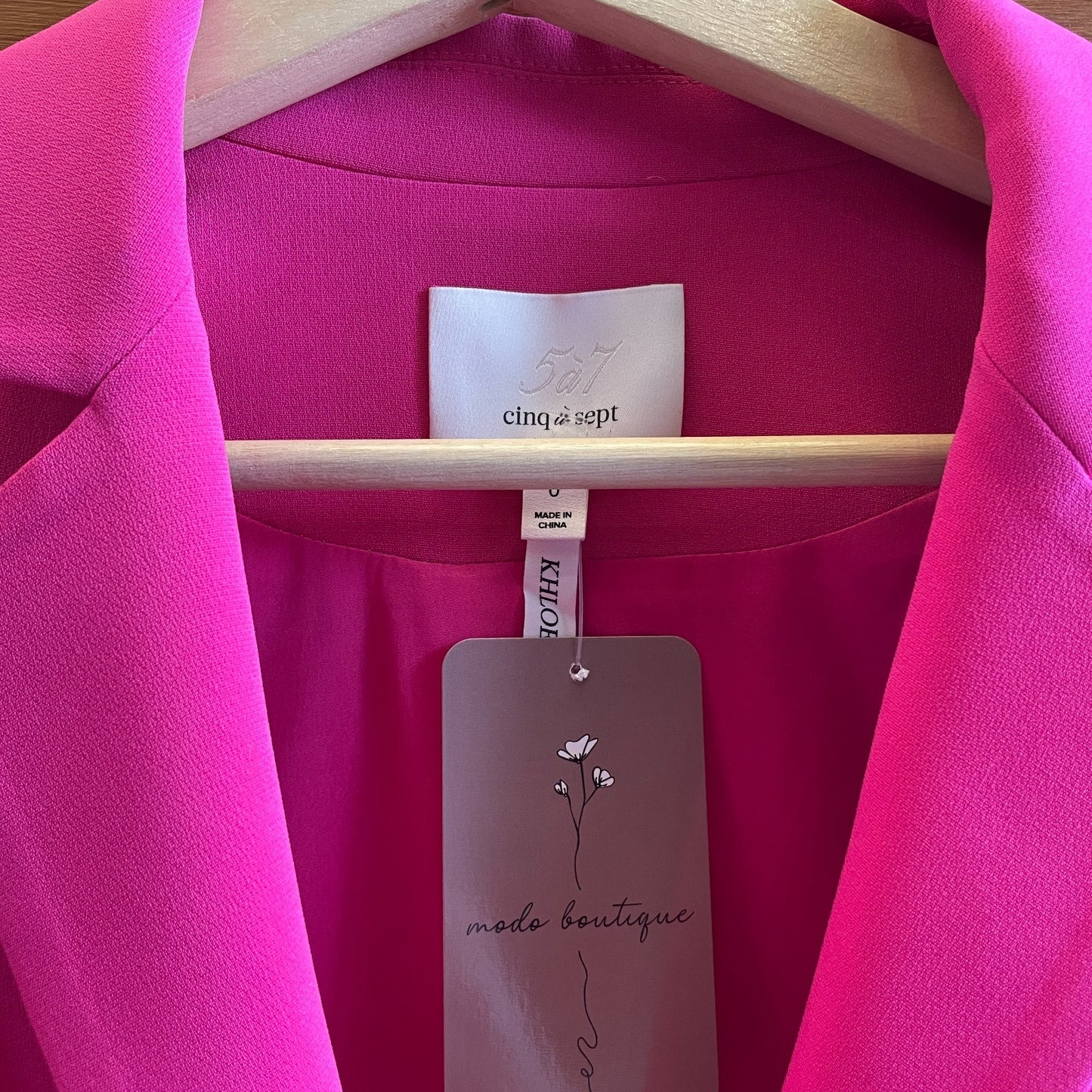 0 - Cinq a Sept $395 Pink 3/4 Ruched Sleeve Khloe Blazer Jacket 0929JM