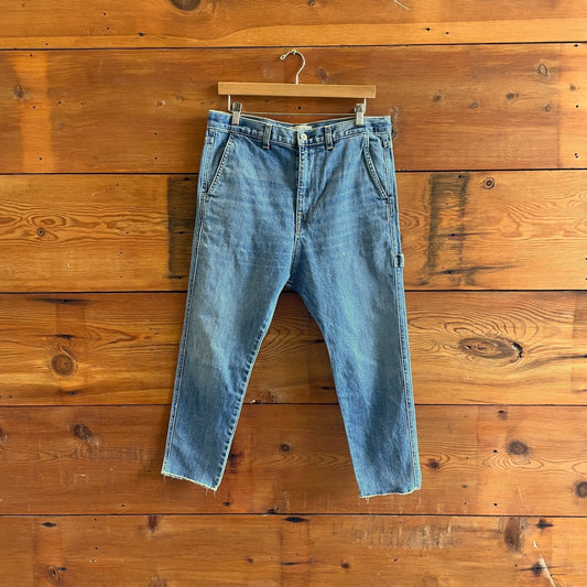 28 - Nili Lotan High Waisted Frayed Hem Skinny Padison Carpenter Jeans 0804ST