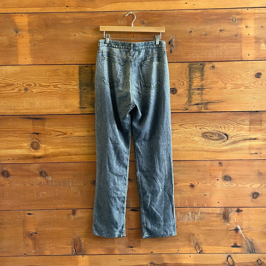28 - Rag & Bone Black Faux Denim Featherweight Miramar Straight Leg Pants 0609CM