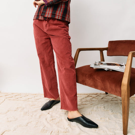 0 / XS - Rudy Jude NEW Pink 100% Organic Cotton Corduroy Pants 0312IG