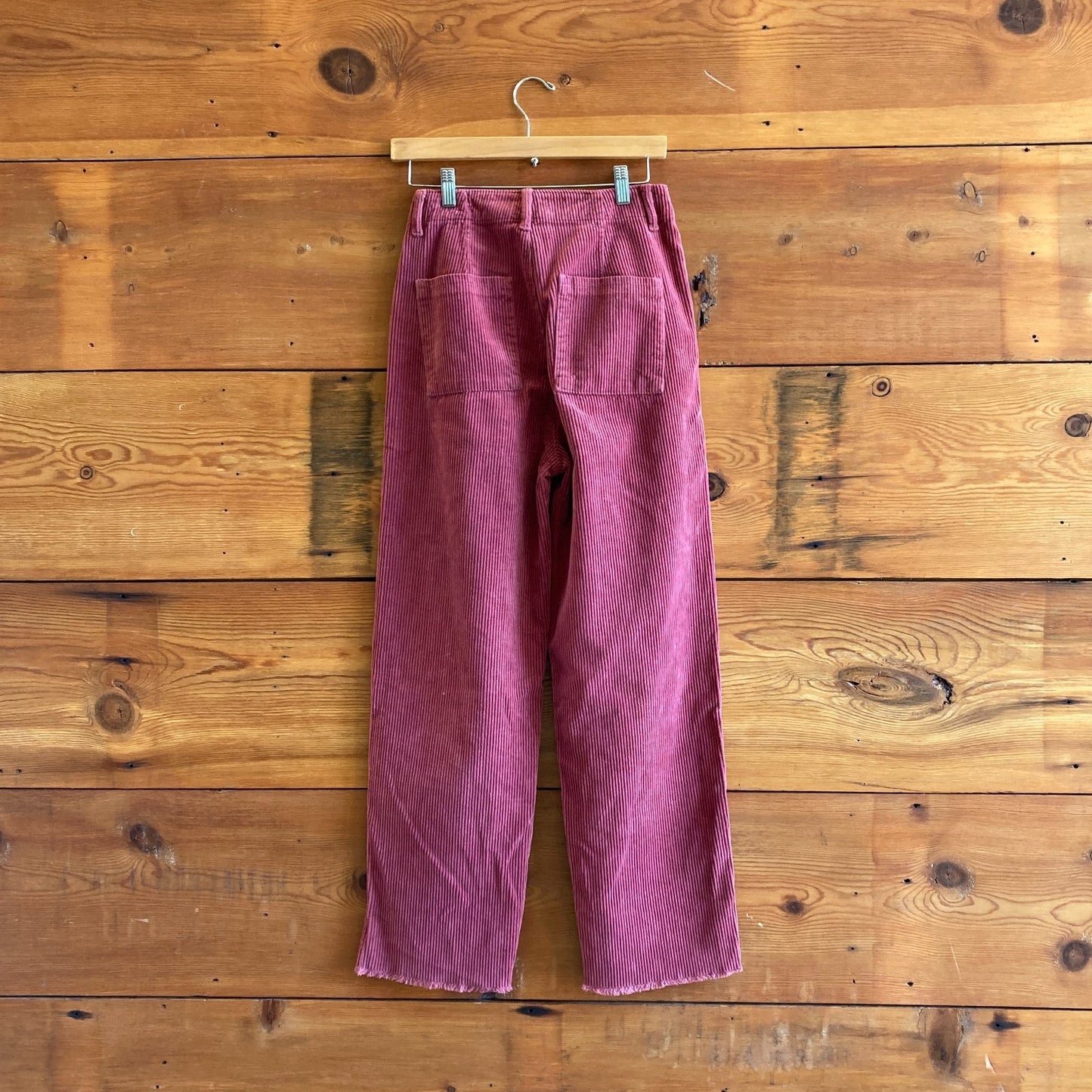0 / XS - Rudy Jude NEW Pink 100% Organic Cotton Corduroy Pants 0312IG