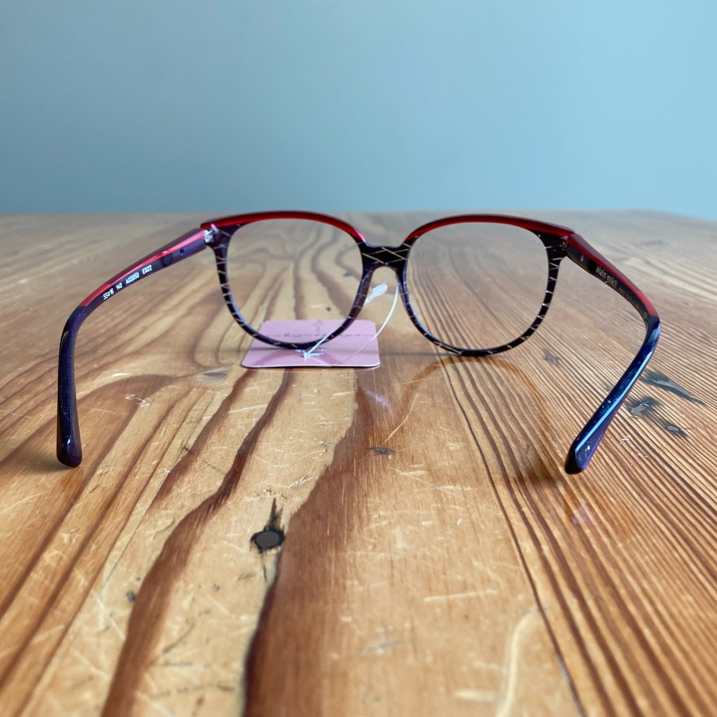 ALAIN MIKLI Purple Red Handmade Italy  A03069 002 Eyeglasses Frames 0808BB