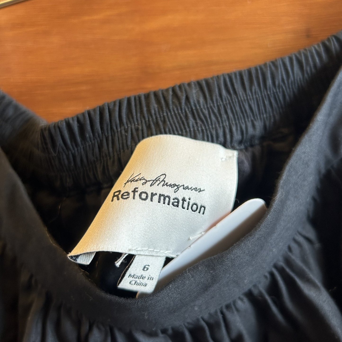 6 - Reformation x Kacey Musgraves Black Magnolia Midaxi Length Skirt 0628AC