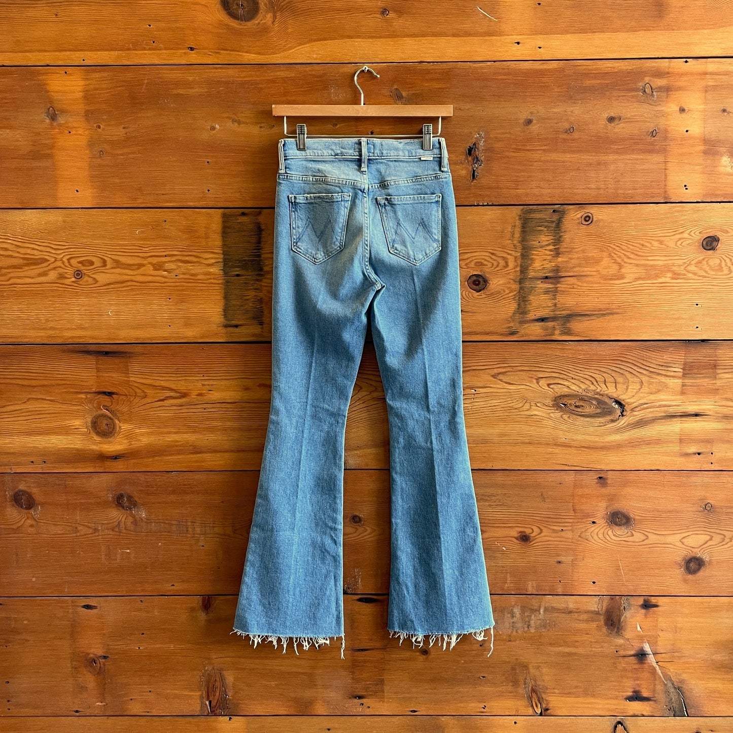 25 - Mother The Weekender Fray Glow Up Womens Flare Leg Jeans 0703SC
