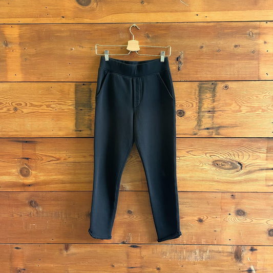 XS - Frank & Eileen Tee Lab Black Tulip Hem Trouser Sweatpants LAB628TF 0120SC