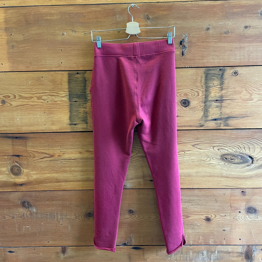 XS - Frank & Eileen Cranberry Red Tulip Hem Trouser Sweatpants LAB628TF 0120SC