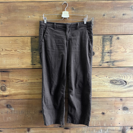 6 - Frank & Eileen Dark Brown Westport Wide Leg Chino Pants 0308IN
