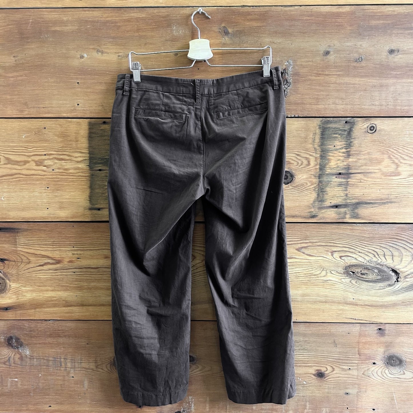 6 - Frank & Eileen Dark Brown Westport Wide Leg Chino Pants 0308IN