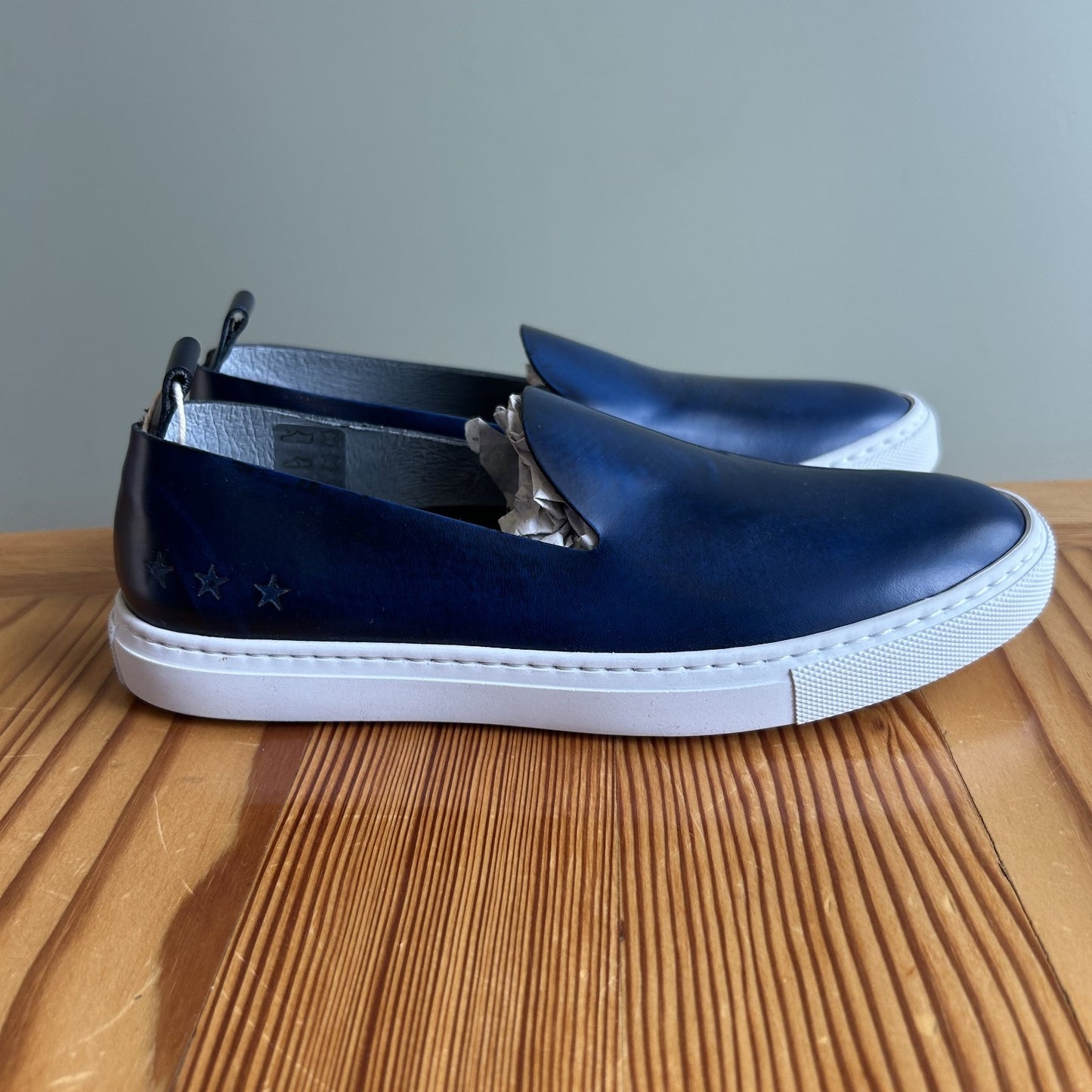 36.5 / 6.5 - Pantofola D'Oro Blue Slip On ClubHouse Womens Shoes 0308IN