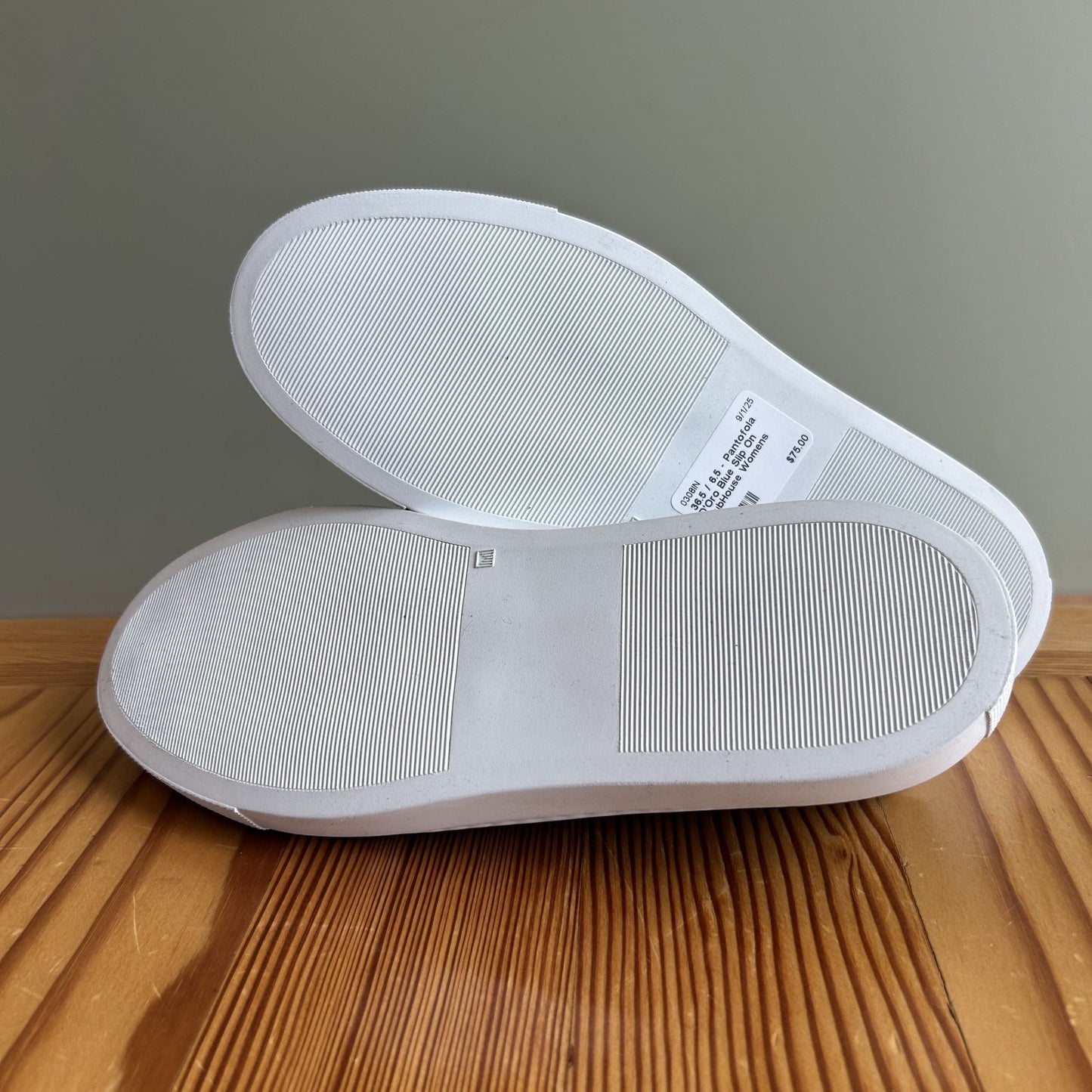 36.5 / 6.5 - Pantofola D'Oro Blue Slip On ClubHouse Womens Shoes 0308IN