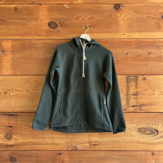 XS - Fjallraven Ovik Womens Fleece Hoodie Full Zip Sweatshirt Jacket 0827RT