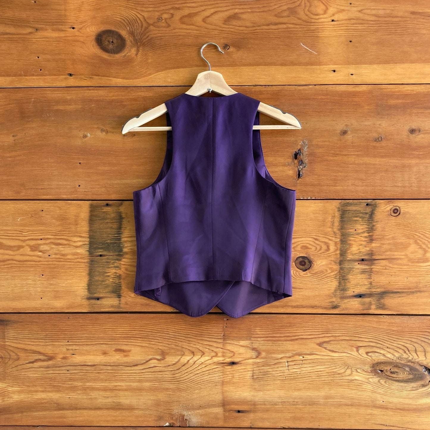 4 - Jason Wu Purple Satin NEW $475 Sleeveless Vest Top & Pants Set Outfit 0224NW
