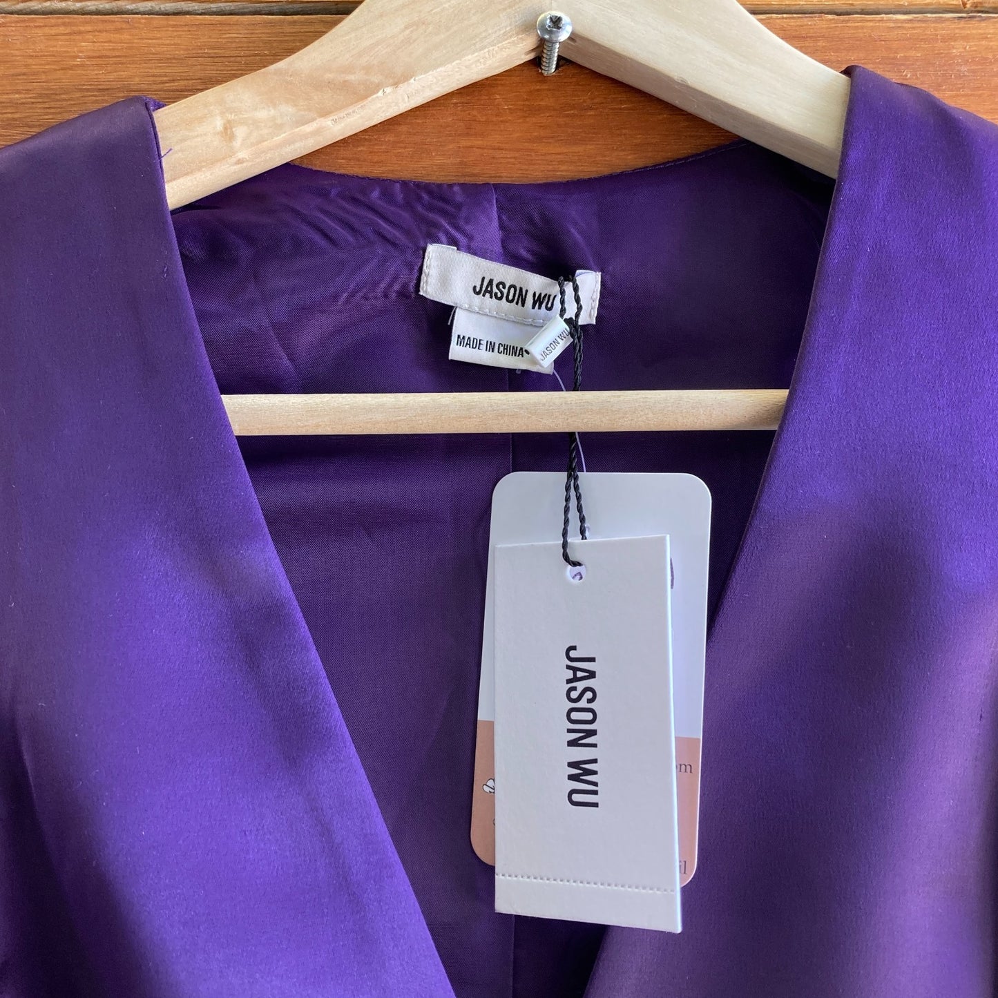 4 - Jason Wu Purple Satin NEW $475 Sleeveless Vest Top & Pants Set Outfit 0224NW