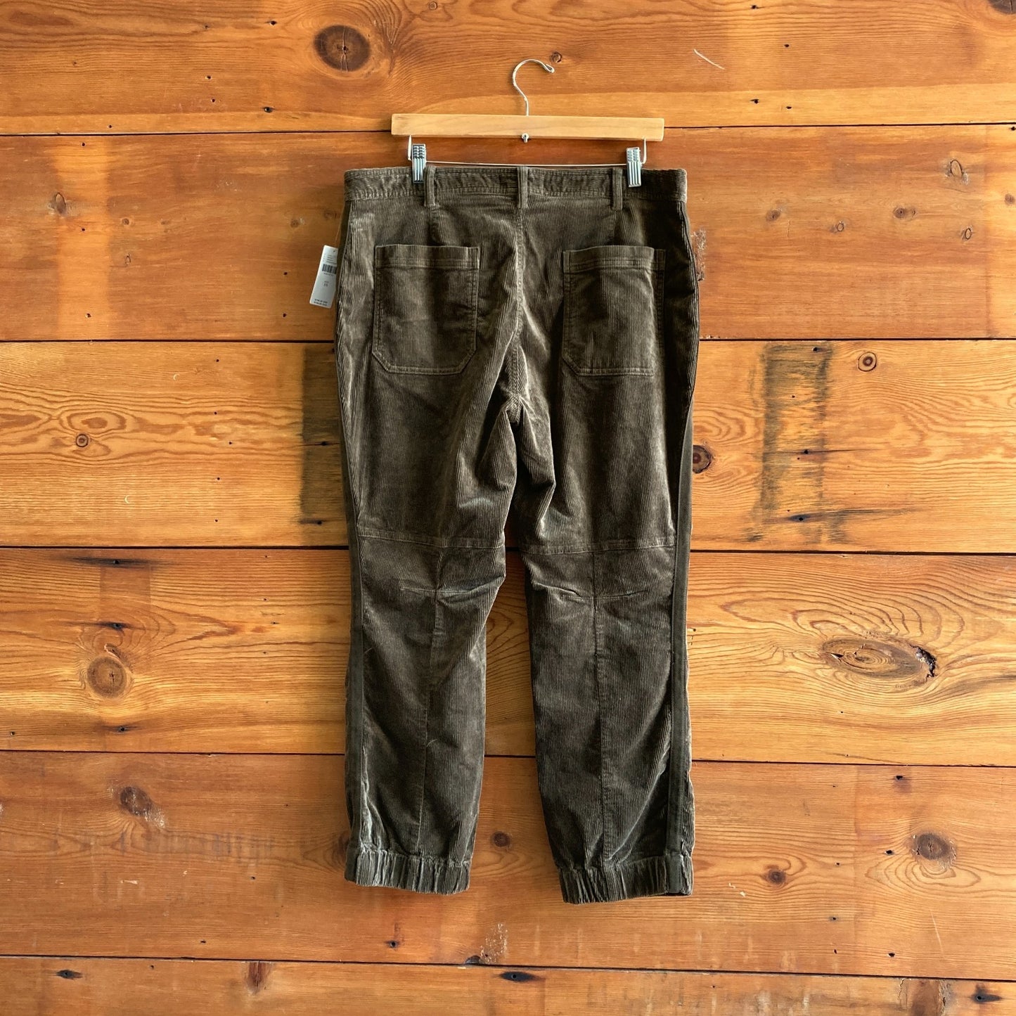 16 - by Anthropologie Moss Green NEW Corduroy Richie Slim Jogger Pants 0530JF