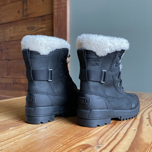 8.5 - Sorel Black Tivoli IV Parc NL4471 Lace Up Winter Boots NEW 0913ST