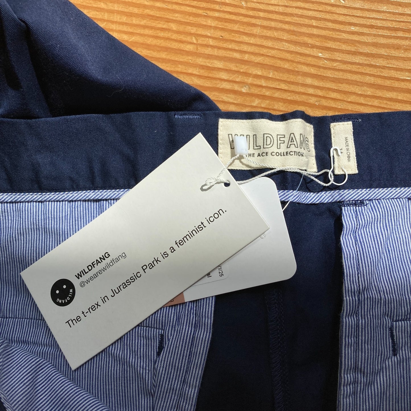 14 - Wildfang NEW Navy BlueThe Essential Trouser Pants 0530JF