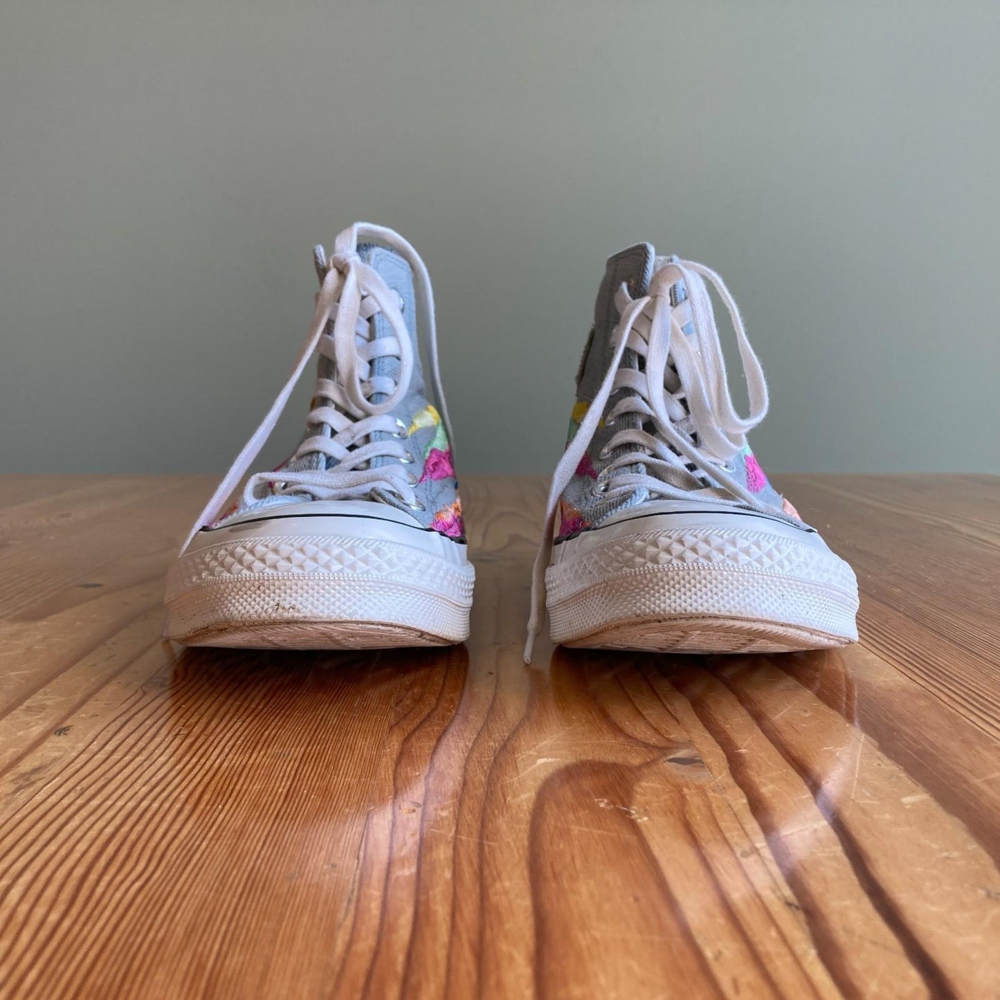 9 - Converse x Mara Hoffman Sunset Embroidered High Top Sneakers 0720LP