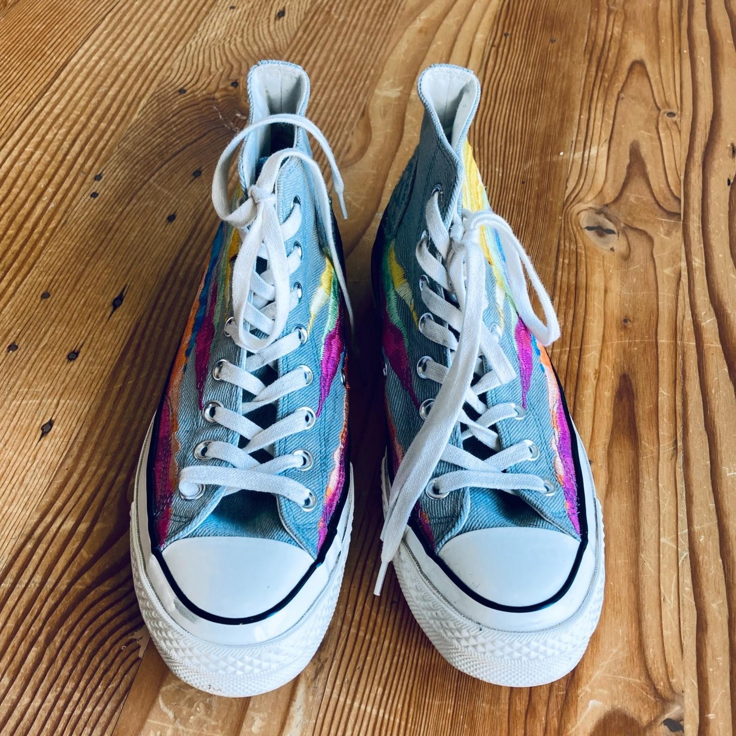 9 - Converse x Mara Hoffman Sunset Embroidered High Top Sneakers 0720LP