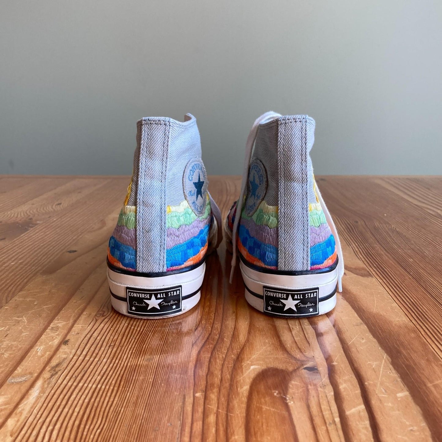 9 - Converse x Mara Hoffman Sunset Embroidered High Top Sneakers 0720LP