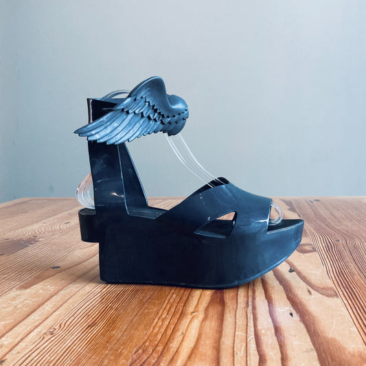 5 - Vivienne Westwood x Melissa Gray Wing Wedge Open Toe Sandals 0415AB