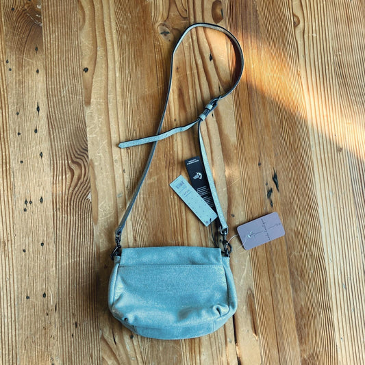Aimee Kestenberg $168 Gold Dust Leather Crossbody Purse NEW 1002MG