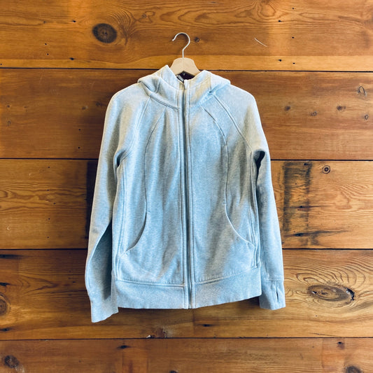 10 - Lululemon Heather Gray Full Zip Classic Scuba Sweatshirt 4427SC