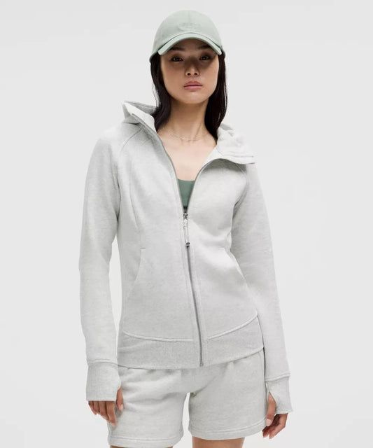 10 - Lululemon Heather Gray Full Zip Classic Scuba Sweatshirt 4427SC