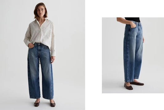 28 - AG Adriano Goldschmied Hattie High-Rise Barrel Leg Womens Jeans 4427SC