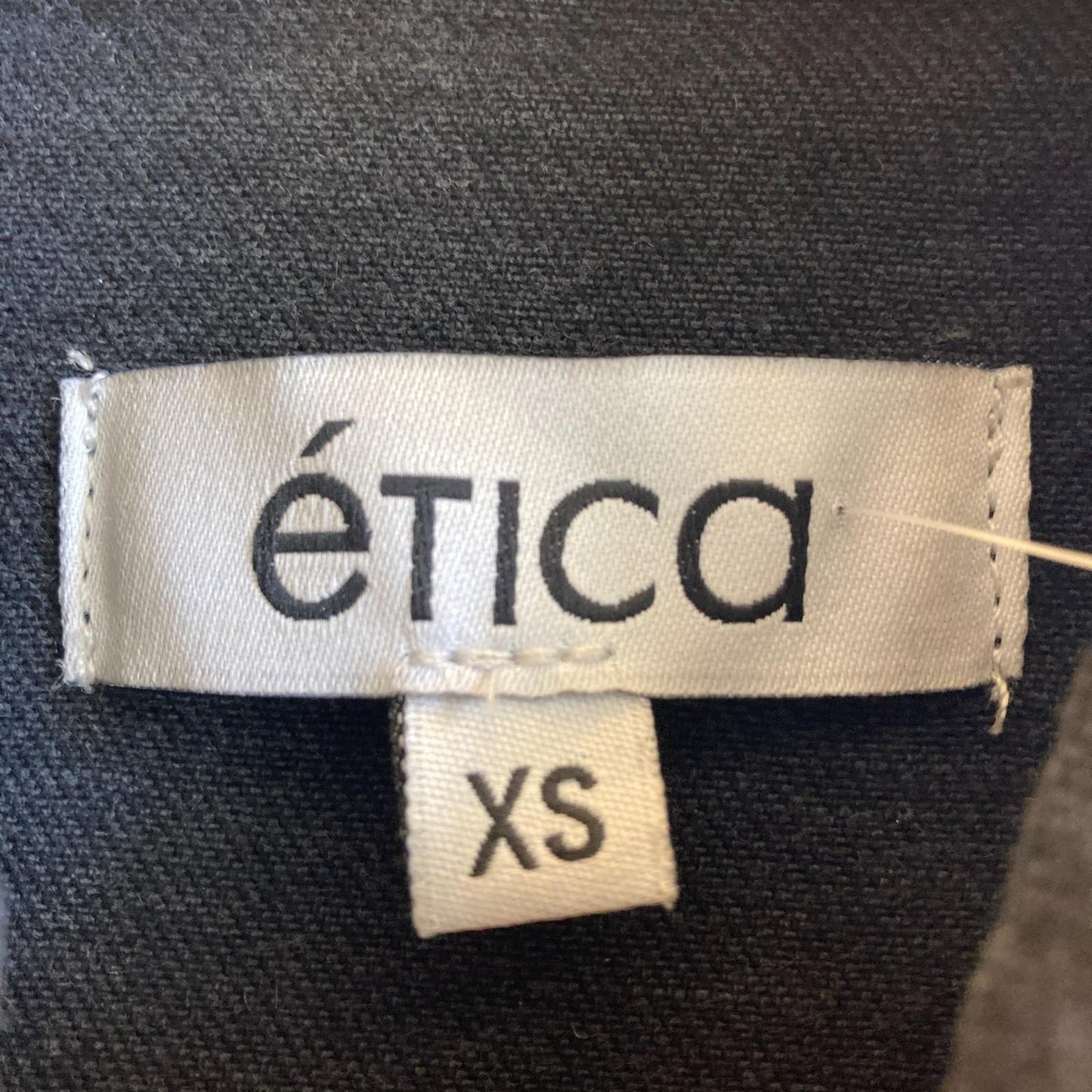 XS - Etica Black Stretch Denim Long Sleeve Coverall Zip Up Jumpsuit 0810RL