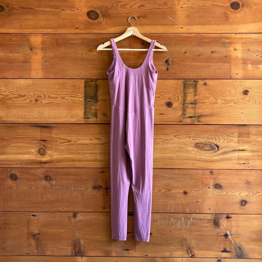 6 - Lululemon Pink Ribbed Stretch Yoga Sleeveless Jumpsuit 1215RJ