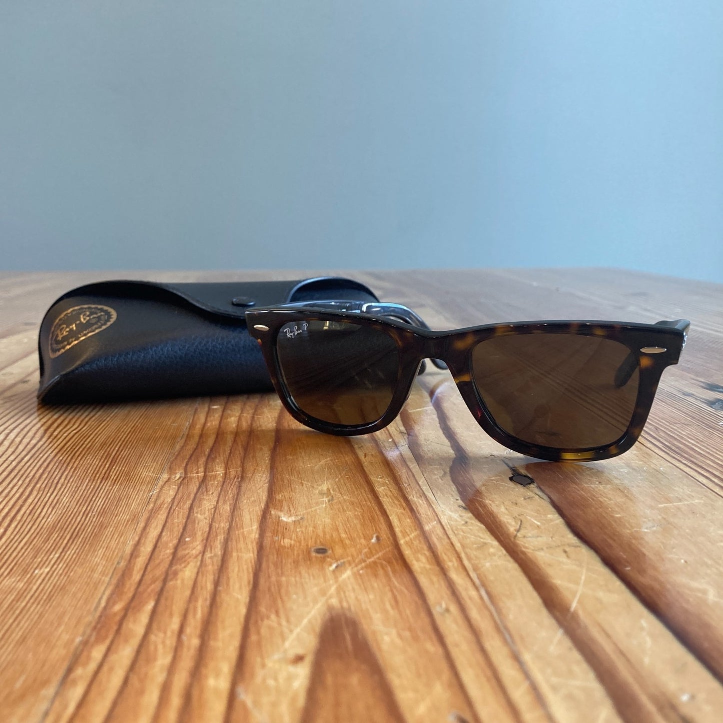 RayBan Ray Ban Tortoise RB2140 50-22 Wayfarer Unisex Sunglasses w/ Case 0505DM